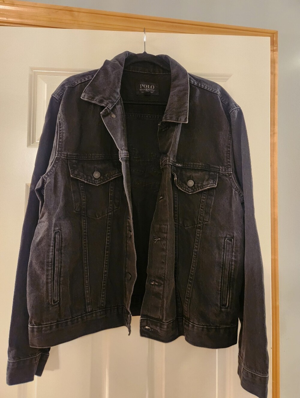 Ralph Lauren Men's Washed Black Denim Jacket